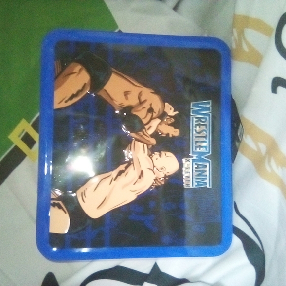 Reserved Do Not Buy Reserve WrestleMania Blue Lunchbox Do Not Buy Reserve - Picture 4 of 6